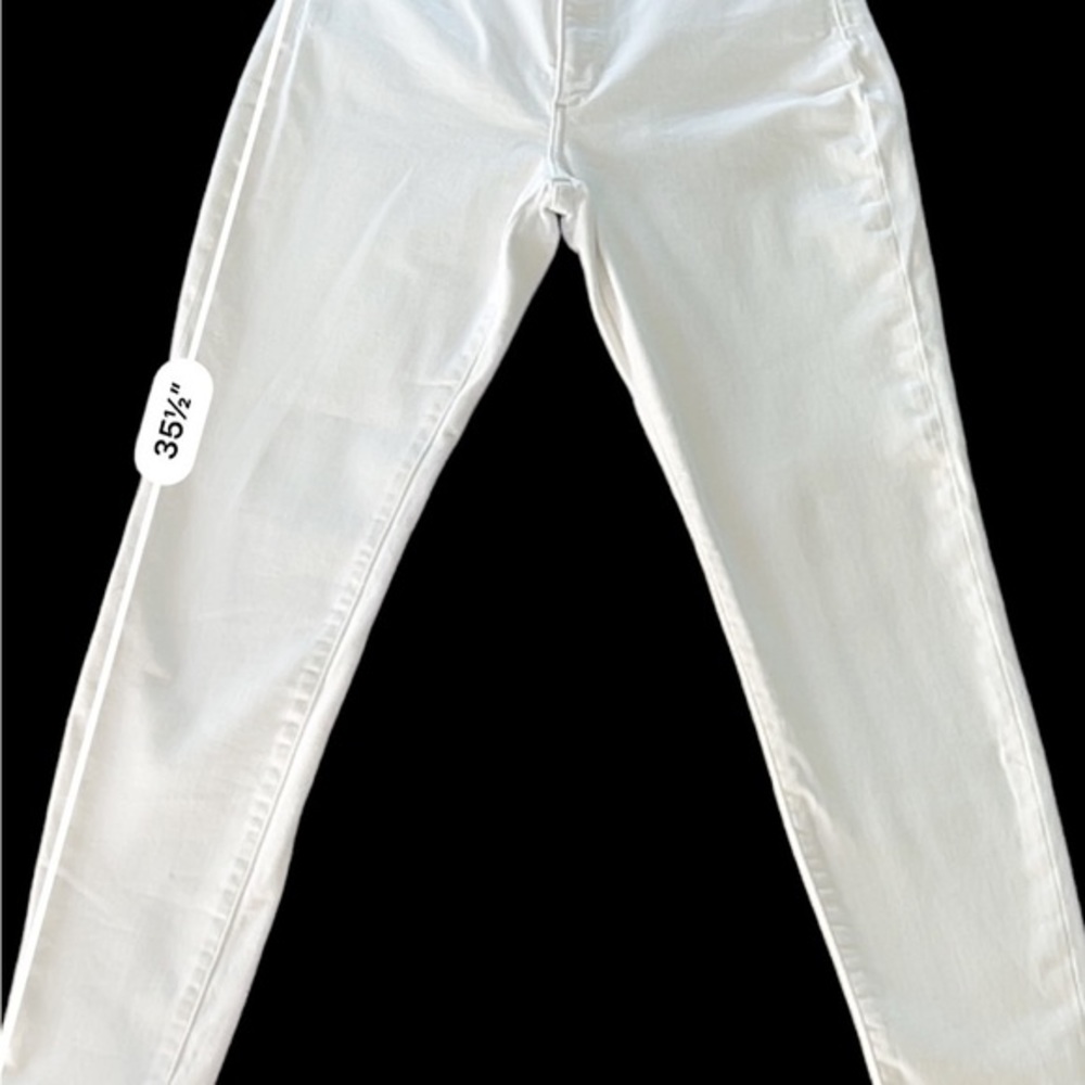 Banana Republic White Mid-Rise Skinny Denim - Picture 6 of 8